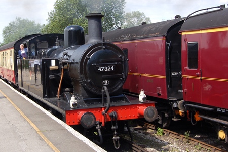 Steam train at the Midlands Railway Centre