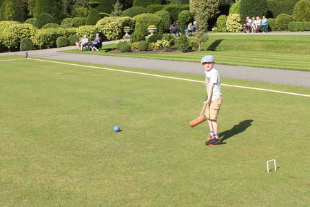Brodsworth at war - Croquet on the lawn