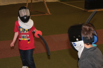 Children's fencing at Butlins minehead