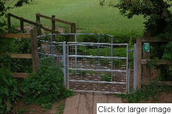 Coundon Wedge, pushchair and disabled friendly Kissing Gate - Click for larger image
