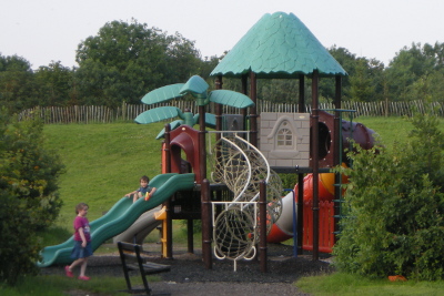 Playground equipment at Gullivers Land Camping and Caravan club site
