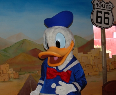 Donald Duck meet-and-greet at Hotel Santa Fe, Disneyland Paris
