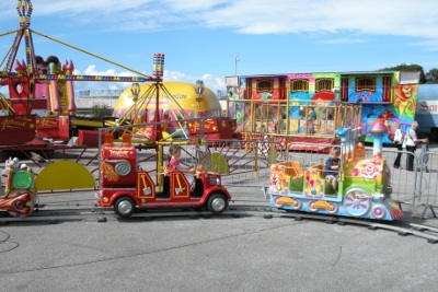 Fun fair on Bubbles site at Morecambe east bay