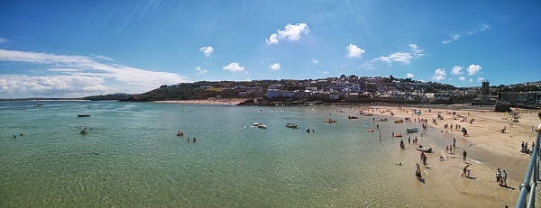 Beach at St Ives - Panorama photo