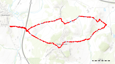 Map Alvechurch and Rowney Green