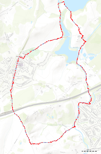 Map Barnt Green Waterways Circular Walk