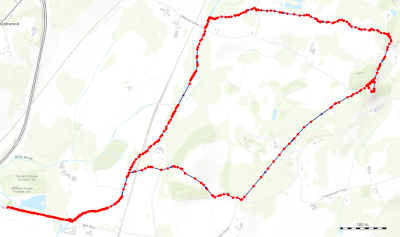 Map Hanbury Circular Walk