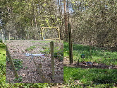 Upper Arley Circular Walk, Path closed and electric fence