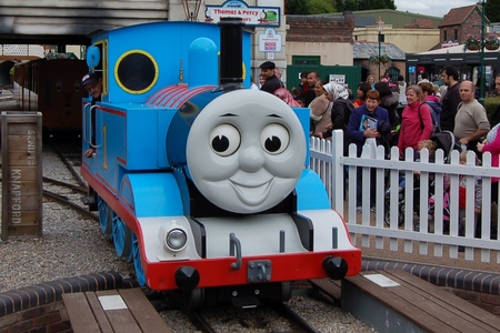 Camping at Drayton Manor campsite, with days out at DraytonManor Thomasland and Cadbury World camping3-thomasland15
