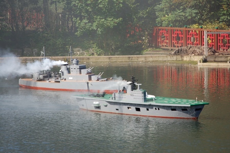 Naval Warfare at Peasholm Park in Scarborough peasholmpark03