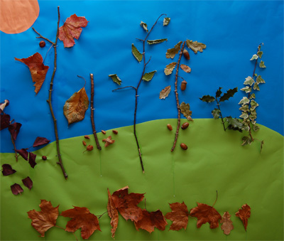 Autumn Craft Picture - kids crafts
