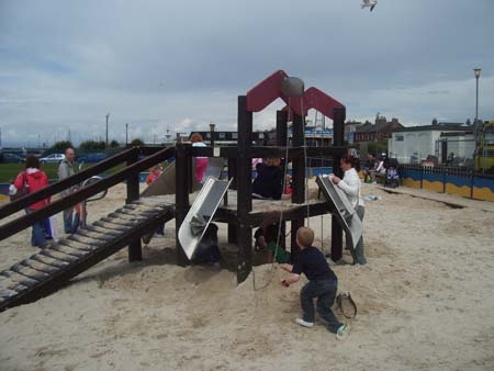 Sandpit playground in Ayr Scotland