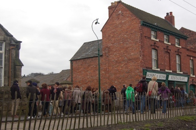 Queuing for Fish and Chips at the Black Country Museum