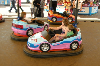 Children's dodgems at Clacton-on-Sea