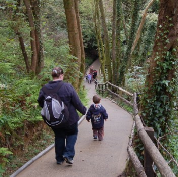 Combe Martin Wildlife and Dinosaur Park Devon - Steep hill