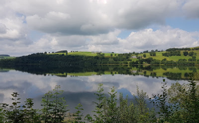 Canoeing on Lake Bala Snowdonia Wales