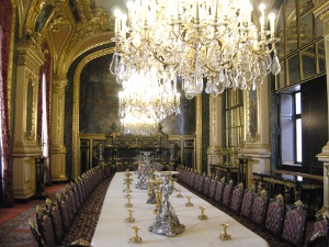 Napoleon III dining hall at Musee du Louvre, Paris