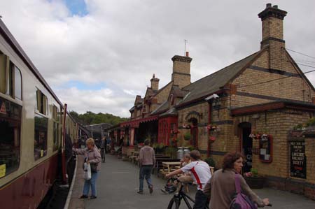 Haverthwaite Station on the Haverthwaite and Lakeside railway