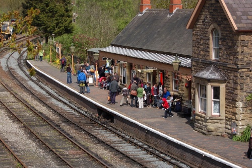 Highley train station on the Severn Valley Railway