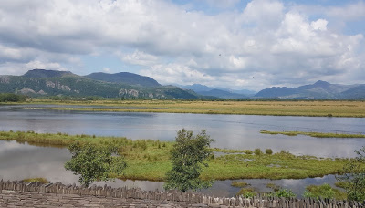 Scenic view from the Ffestiniog Railway in Wales