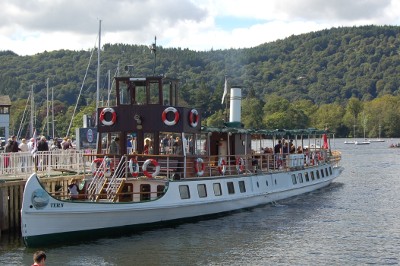 Tern boat - Windermere Cruises - moored at Bowness-on-Windermere