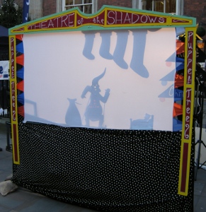 Shadow Puppet Theatre at Worcester Victorian Christmas Fayre