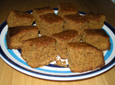 Traditional homemade Yorkshire Parkin cake